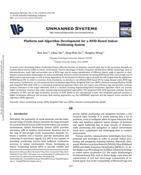 Platform and Algorithm Development for a RFID